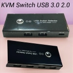 USB 3 0 KVM 어댑터 2 노트북 공유 4 키보드 스위처 입력 출력 PC USB 2.0 : 현아마트1004