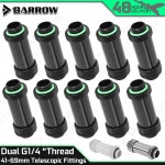 BARROW 커넥터 G 4 더블 69MM 부품 수냉 금속 황동 PC 피팅 도킹 MOD Black 1 pcs : 현아마트1004