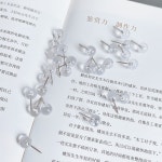 꼬꼬핀 투투 50 박스 빨간색 투명 원형 손톱 보드 사진 스케치 사무용품 H0575 : 다채로운선물