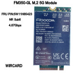 FM350-GL 씽크패드 P1 Gen5 T14s Gen3 X13 Gen3 X1 탄소 10 세대 X1 요가 7 세대용 모듈 5G NR M.2 Sub6 5G FRU 5W10V2583 : 제스133