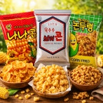 나나콘50g 40개 +옥수수 브이콘 50g 40개+논두렁 옥수수스낵 45g 40개 : 당곰