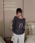 [당일출고]미엘 하진 니트 (4col) miel 여름 린넨 썸머니트 : 오큐페 occupe