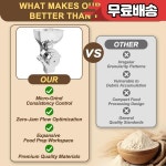 키친에이드 스탠드 믹서용 모든 금속 곡물 분쇄기 부착물 12단계 조절식 밀가루 호환 : 팔구오토파츠