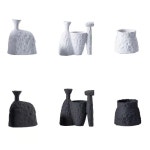 삼희유건 | 도자기 화병 식물 화분 장식용 꽃꽂이 책상 장식 미니멀리스트 꽃병 1. C-white : 한겨리샵15호점
