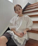 일마레 컷앤펌 | (딥그린,블랙당일)마레 컷라인 블라우스 : Urban