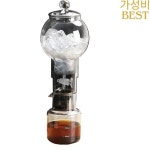 휴대용 아이스 드리퍼 커피 메이커 수류 조절식 붕규산염 유리 콜드브루 타워 슬로우 드립 기술 600ml : 건포도푸딩