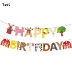 농장 동물 파티 배너 회전하는 장식 농지 테마 생일 1. style 3 : 지이유33호점
