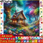 요정 먼지 그림 집 나무 드릴 광장 라운드 자수 장식 1. AB Round Drill : 지이유27호점