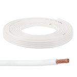 THHN 연선 15 2M 50피트 12AWG 게 절연 빌딩 와이어 - UL 등록 구리 케이블 주거 상업 산업 접지용 PVC 600V 전기 화이트 : 티제이