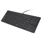 USB 유선 터치패드 키보드 초박형 음소거 컴퓨터 허브 포트 사무실 PC 노트북 데스크탑용 86 키 : 한백통상