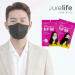 숨쉬기편한 슬림핏 KF94 퓨어라이프 여름용 가벼운 새부리형 마스크 대형 100매 : 한국마스크총판
