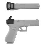 리어 커버 슬라이드 피스톨 핸드건 트리거 스테이징 홀스터는 표준 글록 G17G19G22G20 G21 G37 G43x G1-5에 사용 가능 : 판다다01