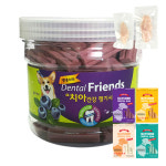댕댕스타 덴탈프랜즈 덴탈껌 블루베리, 300g, 1개 : 유리펫