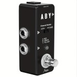 빈티지 ABY 라인 기타 이펙트 페달 트루 LEF 견고한 330 바이패스 스위치 구조 신호 IOppWin ABY : 온슈어베이