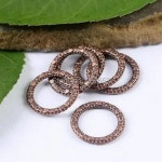 구리색 하트 링 참 장식품 제작용 비즈 1. Copper : 지이유23호점