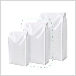커피봉투/원두봉투/유광 화이트 사각기둥실링 M방 500g 50장 : 주식회사 엘림팩
