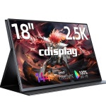 CDISPLAY 144HZ 2K PC 컴퓨터 P3 18 모니터 1600P 휴대용 노트북 300NIT 화면 HDR 게임 144Hz Monitor 영국 플러그 : 생활정거장