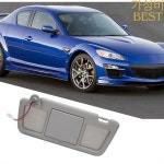왼쪽 앞 선 바이저 그늘 LED 조명 FE88-69-320B-77 Mazda RX-8 04-11 Sun Shade 화장대 거울 : 블루베리푸딩