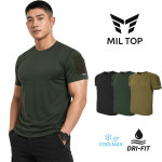 레스큐 반팔 티셔츠 기능성 쿨링 택티컬 컴뱃 군인 소방 경찰 경호 : 밀탑-MILTOP