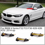 BMW 호환 4 시리즈 F32 F33 F36 420i 435i 쿠페 & 컨버터블 그란 2014-up 용 다이나믹 턴 시그널 미러 라이트 : 프레시픽업마켓