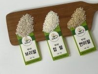구미해평면 해평애 정다운 찹쌀 보리쌀 현미쌀 종합 선물세트 3KG 국내산 건강식 답례품 : 해평중심지 영농조합