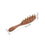 얼굴 마사지기구리 헤드 나무 마사지 빗 헤어 두피 도구 긴 손잡이 바디 이완 브러쉬 중국식 경락 구아샤 스파 : 스마트랩팩토리구대19