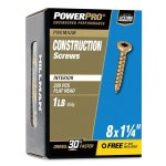 Power Pro 48578 내부 목재 나사, 1-1/4인치, 거친 코팅, 녹슬지 포함, : 다안다.