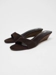 자라 샌들 스웨이드 웨지힐 4cm 가죽 공홈 3340510 : Exclusive  YY