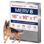 16x16x1 정전기 공기 필터, merv 8, 지속되는 가능, 재사용 절약, 청소하기 lifesupplyusa 가능한 에너지 용광로 쉽고 세척 ac/hvac 오래... 