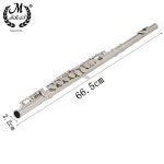 플루트 MBAT16 클로즈드 오픈홀 악기 콘서트 트랜스버스 은도금 전문가용 Silver flute : 아비토 잡화점