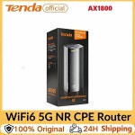 텐다 5G NR LTE AX1800 WiFi6 SIM CPE 라우터 듀얼 밴드 2.4/5Ghz 최대 4.67Gbps 속도 이지 메쉬 2 기가비트 포트 WPA3 OFDMA MU-MI... 