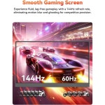 16 1인치 144HZ 5K HDMI MAC FHD 노트북 SRGB 휴대용 PC용 컴퓨터 검정색 : 생활정거장