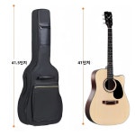 통기타가방 케이스 기타 가방 3841인치 목재 포크 기타용 백팩 패딩 보호 숄더백 38inch : 아비토 잡화점