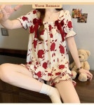 G1835 여성 잠옷 가슴패드 공주 홈웨어 집순이 선물 집들이 친구 파자마파티 : 쿠마네상점