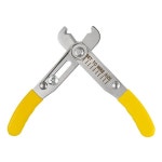1개 체인 와이어 스트리퍼 플라이어 0.5-4mm  스테인레스 전기공 커터 도구 노란색 손잡이 : 에이치케이오토모터스