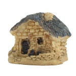 빌리지 하우스 미니어처 요정 정원 장식 피규어 미니 오두막 인형의 집 식물 화분 풍경 분재 1. Blue House : 오케이모아38호점