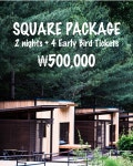The Secret Forest Gathering 2026 스퀘어 패키지(4인) : 더시크릿가든캠프지라운드