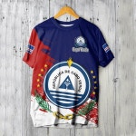 카보 베르데 국기 지도 인쇄 티셔츠 빈티지 반팔 그래픽 1. Tshirt-ZZY54520 : 원정직구2호점