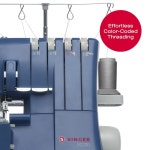 SINGER S0230 코드 능력 1300 세르거 스레드 색상 네이비 스레드 블루 오버락 Navy Blue : 픽스토어04