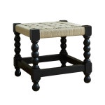 스툴 라탄 레트로 낮은 원목 신발 갈아 신는 홈 거실 등받이 의자 커피 테이블 1. square stool : 오케이모아6호점