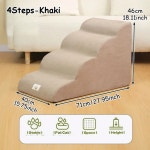강아지계단 DOG STAIRS RAMP BED 34STEP HIGH COUCH BALAN 3StepsBlue : 코코넛 잡화점