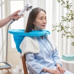 접이식휴대용세발기 입원수술준비물 요양원 양로원 필수품 누워서머리감기 환자 간병 간이샴푸대 : 살림의시작