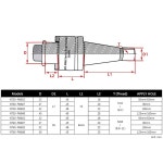CNC 공작기계용 1Pcs NT30 NT40 FMB22 FMB27 FMB32 FMB40 NT30 FMB22 (M12) : 펌킨10