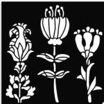 월 집의 스크랩북 공예 제작자 사진 앨범 템플릿 수제 장식용 작은 스텐실 1. F9398-stencil : 원정직구20호점