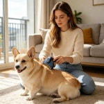 강아지 고양이 털 손질용 브 엉킴 방지 그루밍 빗 털갈이 마사지 긴털짧은털 1. Gray : 오케이모아4호점