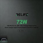 72W  RL-309U USB 충전 스테이션 6포트 스마트 디지털 디스플레이 듀얼 PD QC 지원 휴대폰/PC 노트북용 : 에이치케이오토모터스