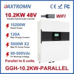 DAXTROMN 10.2KW 6.5KVA 병렬 하이브리드 태양광 인버터 230VAC 48V MPPT 광전지 순수 사인파 3상 오프 : 서원글로벌23