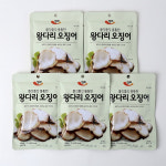 [정화식품] 쫄깃쫄깃 통통한 왕다리오징어 27g x 5개 - 간식용 안주용 오징어 : 자연담은 산해림
