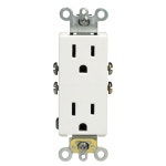 5325WMP 15 Amp, Duplex 주거용 Decora 125 콘센트, 등급 볼트, 옵션 1 1 Pa : 투봉지2