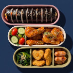 런치로그 도시락통 실리콘 직장인 용기 반찬통 소풍 김밥 전자렌지 국산 길쭉길쭉 : 더블유홀릭